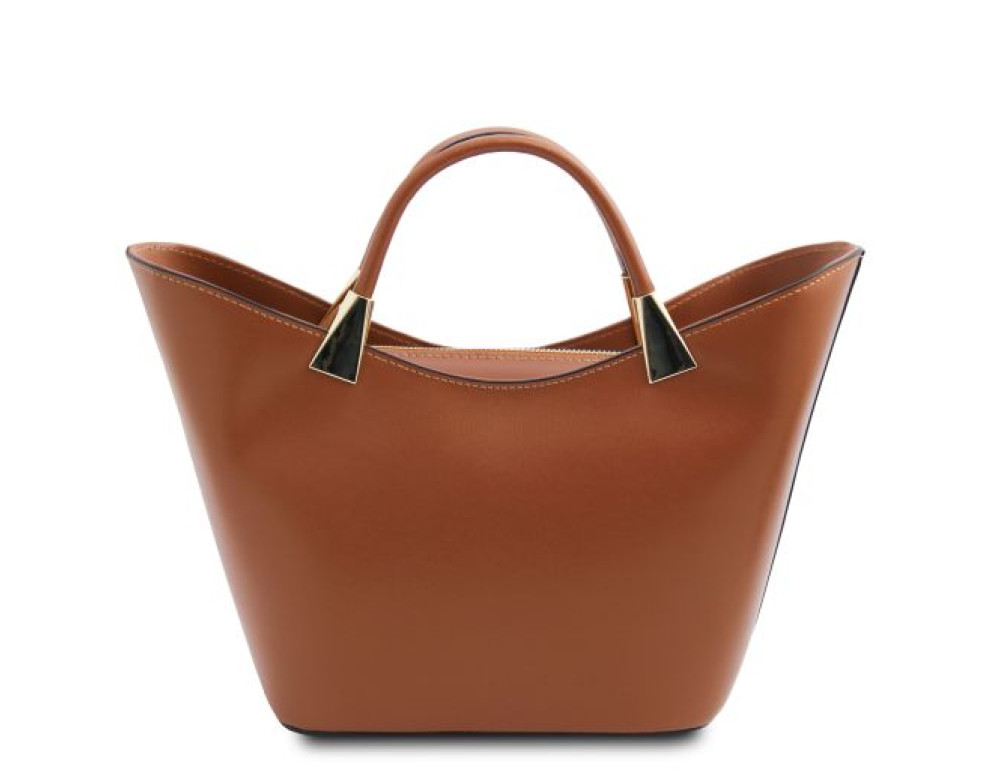 Стильна жіноча сумочка Tuscany Leather TL142287 COGNAC - Фотографія № 4
