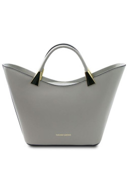 Світло-сіра жіноча сумочка Tuscany Leather TL142287 LIGHT GREY