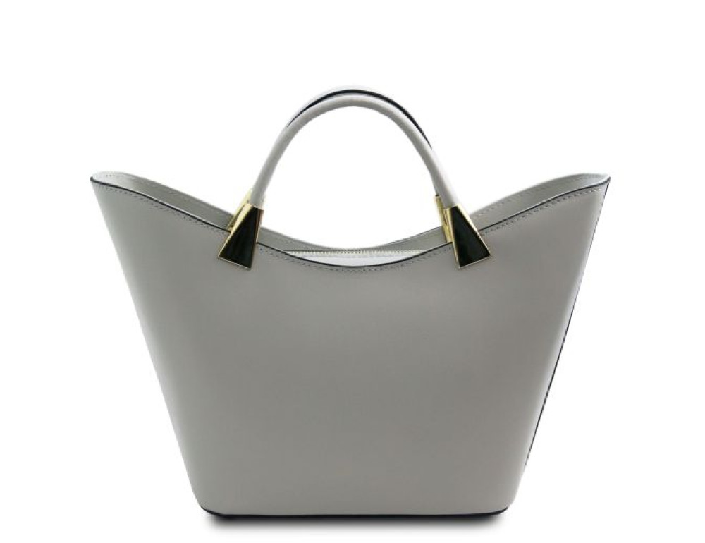 Світло-сіра жіноча сумочка Tuscany Leather TL142287 LIGHT GREY - Фотографія № 4