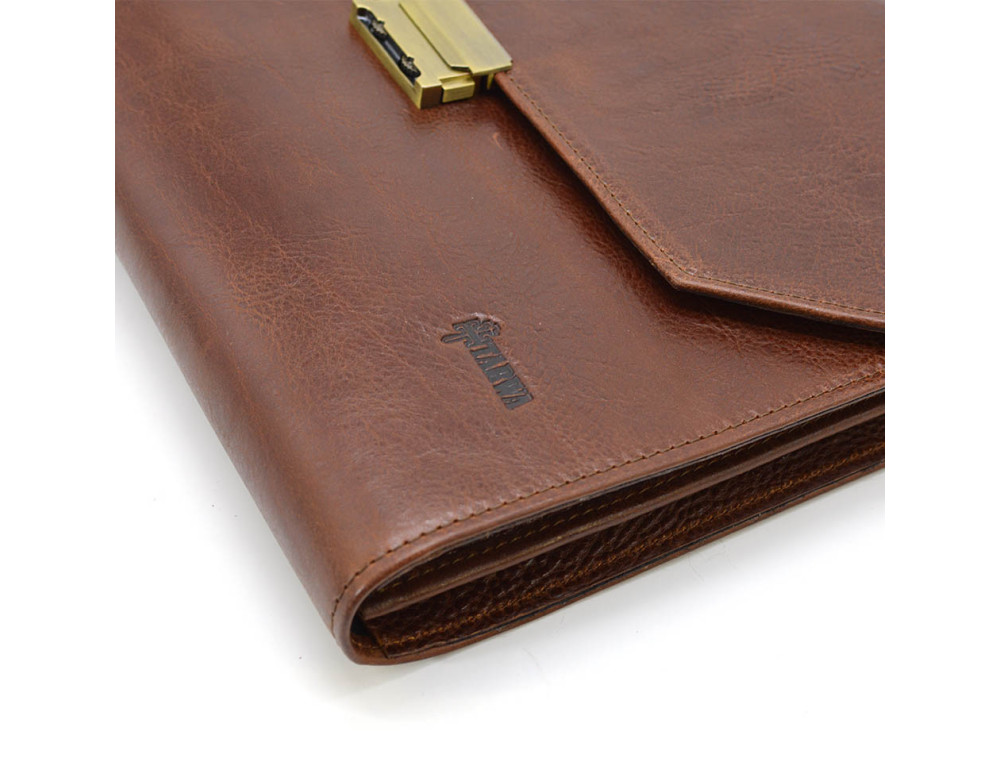 Классическая кожаная папка для бумаг А4 TARWA GB-7101-4lx - Фото № 4