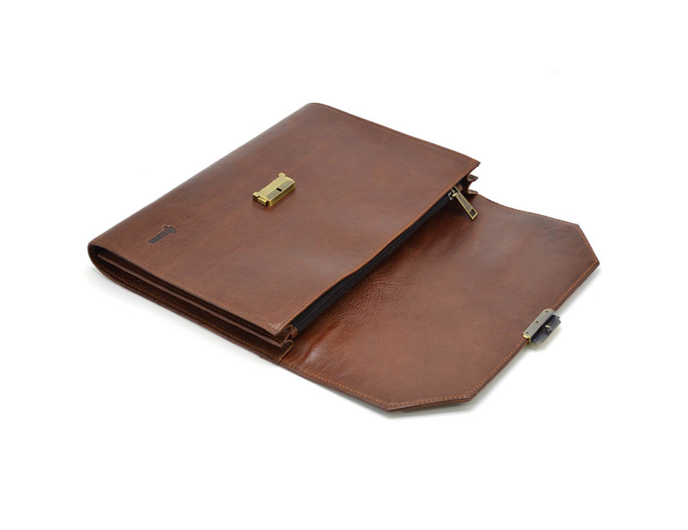 Классическая кожаная папка для бумаг А4 TARWA GB-7101-4lx - Фото № 6