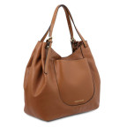 Коричнева шкіряна сумочка через плече Tuscany Leather TL142144 COGNAC - Фотографія № 102