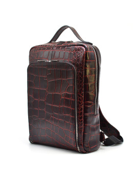 Кожаный рюкзак для ноутбука с кожей под рептилию TARWA REP1-1239-4lx