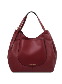 Красная кожаная сумочка через плечо Tuscany Leather TL142144 Red