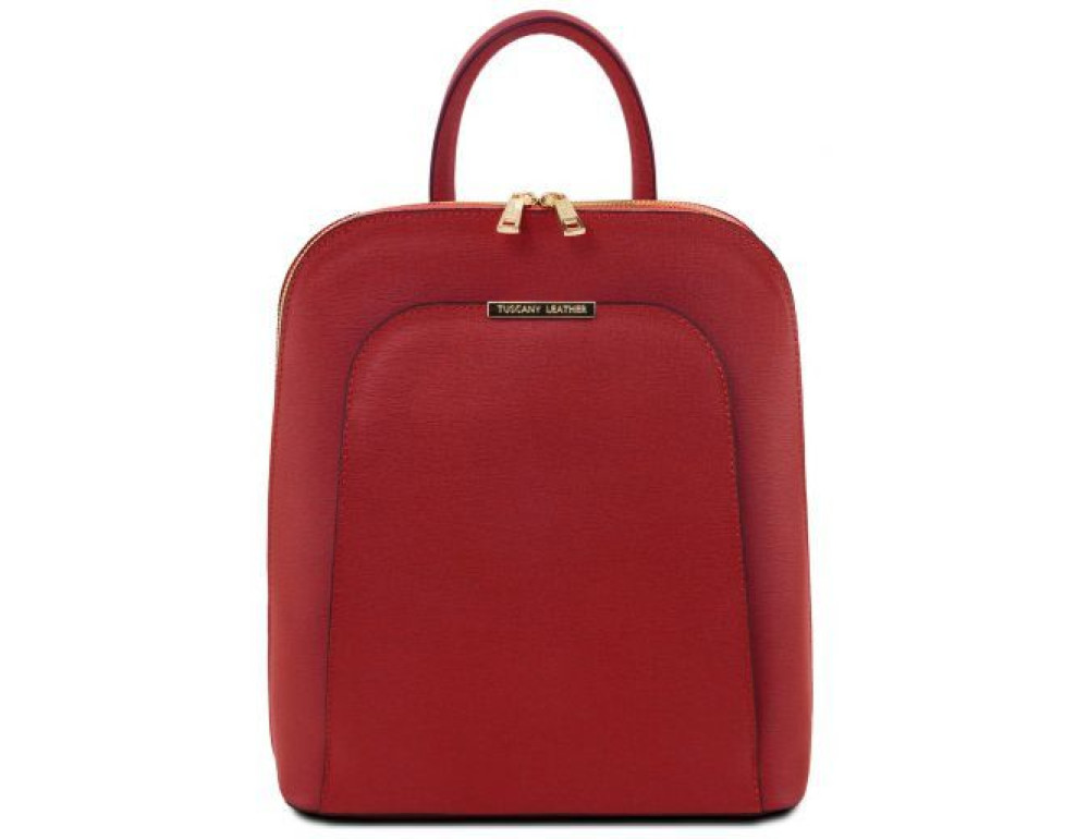 Червоний рюкзак із Saffiano шкіри TL Bag TL141631 Red - Фотографія № 1 Червоний рюкзак із Saffiano шкіри TL Bag TL141631 Red - Фотографія № 1
