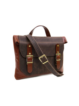 Мужская кожаная сумка-папка через плечо Black Diamond BD1108CK