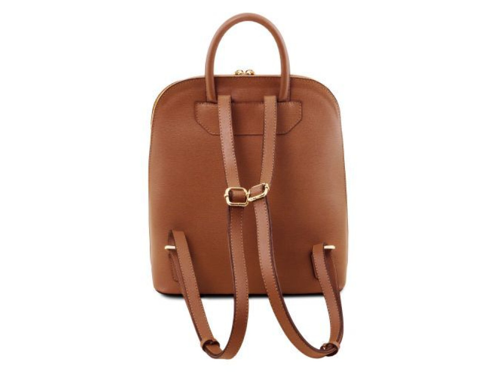 Рудий рюкзак із Saffiano шкіри TL Bag TL141631 COGNAC - Фотографія № 2