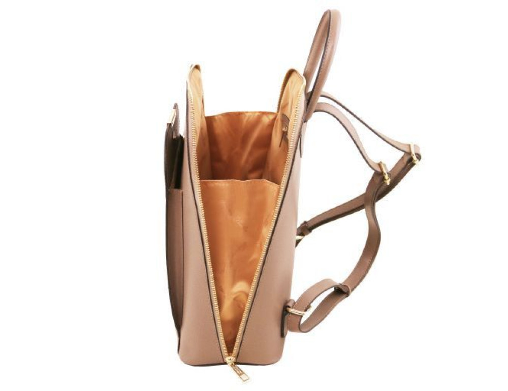 Рудий рюкзак із Saffiano шкіри TL Bag TL141631 COGNAC - Фотографія № 5