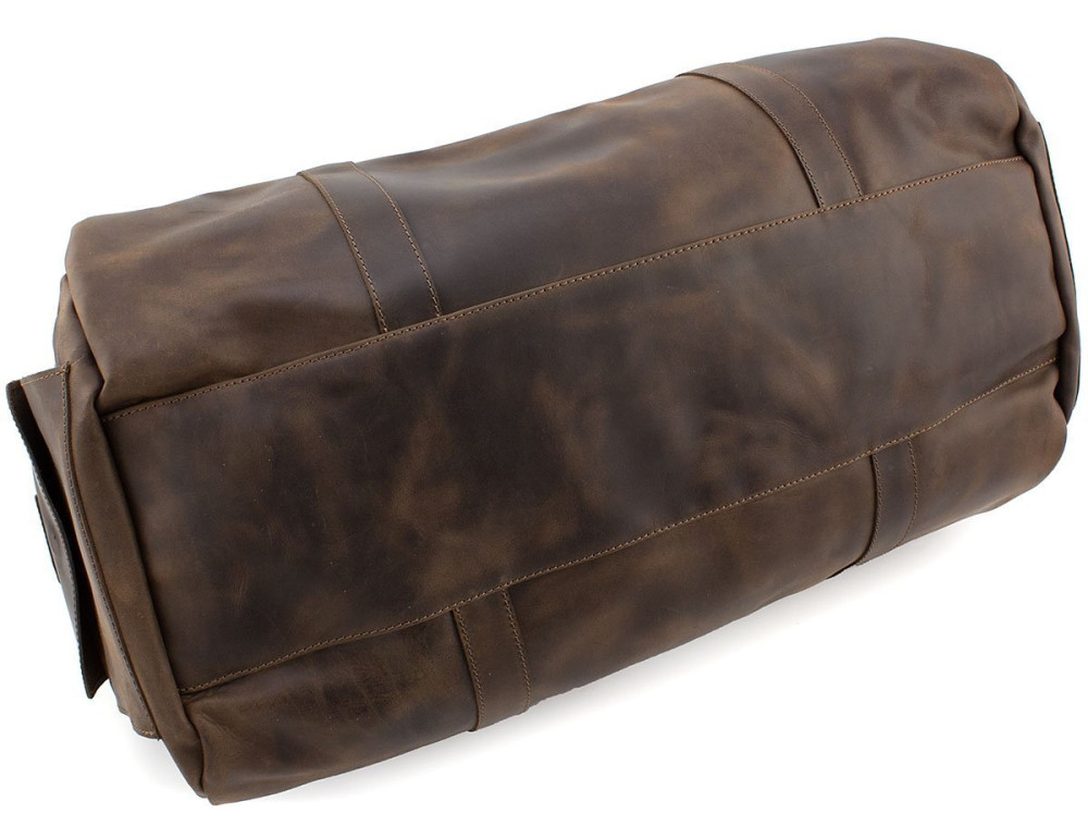 Спортивная дорожная сумка из винтажной кожи Grande Pelle 760120 - Фото № 4