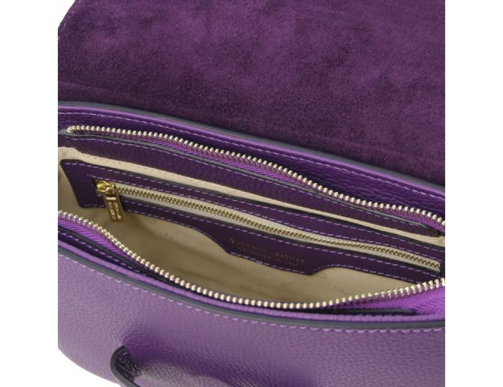 Брендова жіноча сумочка через плече Tuscany TL Bag TL142249 PURPLE - Фотографія № 6