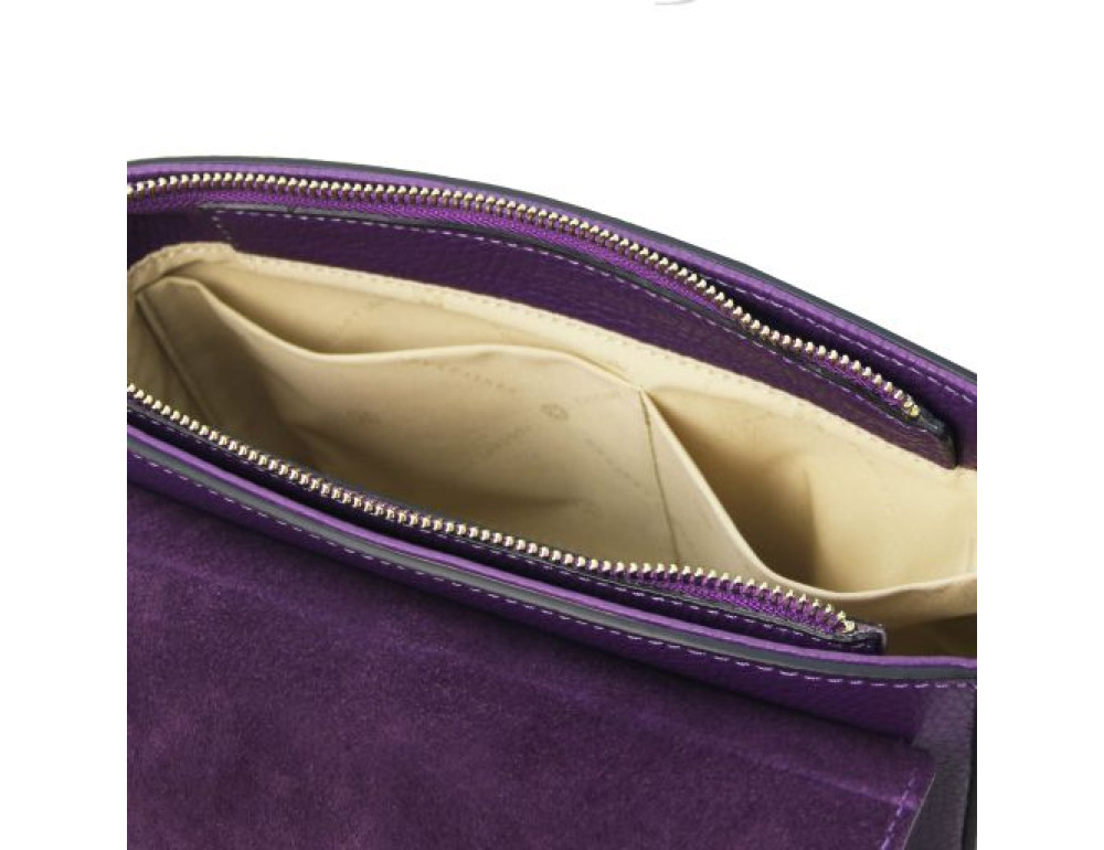 Брендова жіноча сумочка через плече Tuscany TL Bag TL142249 PURPLE - Фотографія № 7