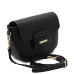 Чорна брендова жіноча сумочка через плече Tuscany TL Bag TL142249 Black - Фотографія № 102