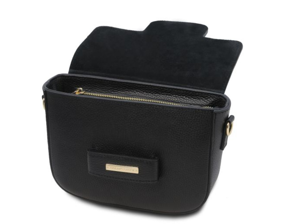 Чорна брендова жіноча сумочка через плече Tuscany TL Bag TL142249 Black - Фотографія № 4