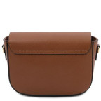 Чорна брендова жіноча сумочка через плече Tuscany TL Bag TL142249 COGNAC - Фотографія № 104