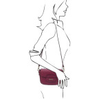 Шкіряна сумочка через плече Tuscany TL Bag TL142249 Bord - Фотографія № 101