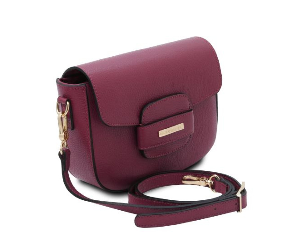 Шкіряна сумочка через плече Tuscany TL Bag TL142249 Bord - Фотографія № 3