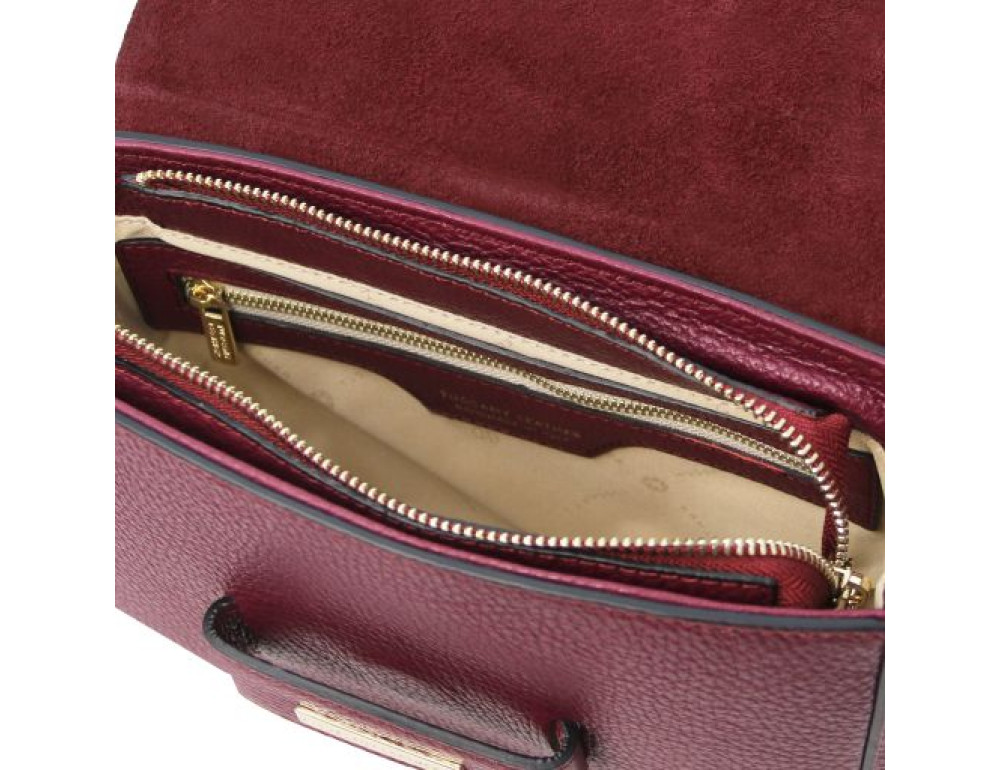 Шкіряна сумочка через плече Tuscany TL Bag TL142249 Bord - Фотографія № 6