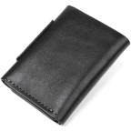 Чёрное кожаное портмоне маленькое для женщин GRANDE PELLE 504610 - Фото № 101