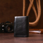 Чёрное кожаное портмоне маленькое для женщин GRANDE PELLE 504610 - Фото № 106