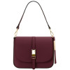 Маленькая бордовая кожаная сумочка через плечо Tuscany Leather TL141598 BORDEAUX Маленькая бордовая кожаная сумочка через плечо Tuscany Leather TL141598 BORDEAUX