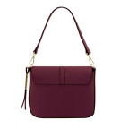 Маленькая бордовая кожаная сумочка через плечо Tuscany Leather TL141598 BORDEAUX - Фото № 102