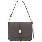 Маленька жіноча сумочка через плече Tuscany Leather TL141598 Gray - Фотографія № 100