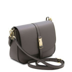 Маленька жіноча сумочка через плече Tuscany Leather TL141598 Gray - Фотографія № 101