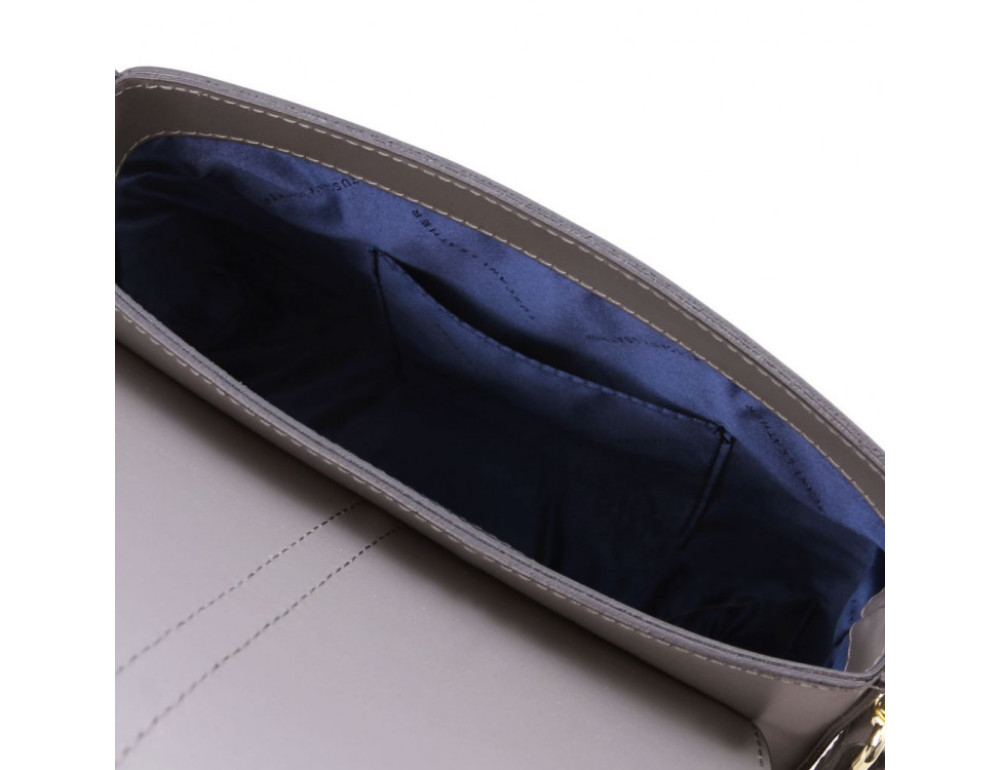 Маленька жіноча сумочка через плече Tuscany Leather TL141598 Gray - Фотографія № 5