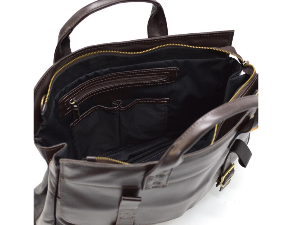 Чоловічий шкіряний портфель для документів TARWA GC-7107-3md - Фотографія № 2