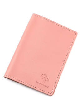 Пудровая кожаная обложка для паспорта Grande Pelle 252242