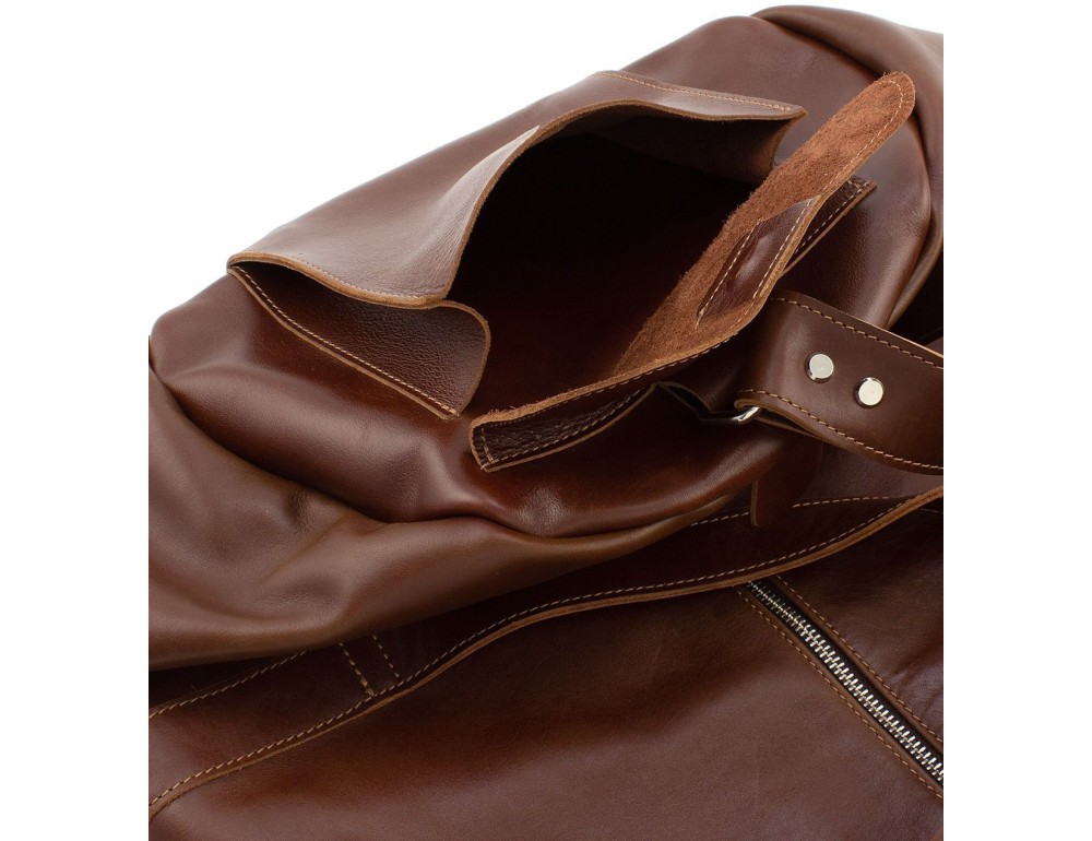 Спортивная дорожная сумка из натуральной кожи Grande Pelle 760623_N - Фото № 8