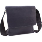 Стильна сумка середнього розміру Grande Pelle 754670 Navy Blue - Фотографія № 100