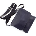 Стильна сумка середнього розміру Grande Pelle 754670 Navy Blue - Фотографія № 103