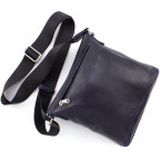 Стильна сумка середнього розміру Grande Pelle 754670 Navy Blue - Фотографія № 104