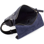 Стильна сумка середнього розміру Grande Pelle 754670 Navy Blue - Фотографія № 106