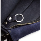 Стильна сумка середнього розміру Grande Pelle 754670 Navy Blue - Фотографія № 107