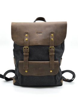 Городской рюкзак комбинированный кожой и тканью TARWA RG-9001-4lx