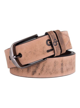 Коричневый кожаный ремень 35 мм Grande Pelle Labbro - 312512800