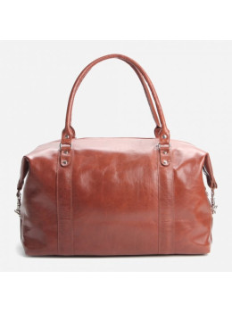 Рыжая дорожная сумка из кожи Shvigel 00882