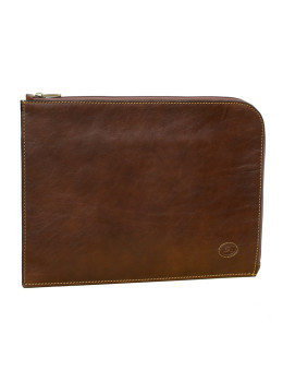 Итальянская кожаная папка для документов и ноутбука 15,6' TONY PEROTTI Italico 8017L cognac
