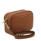Маленька шкіряна сумочка через плече TL Bag TL142192 COGNAC - Фотографія № 103