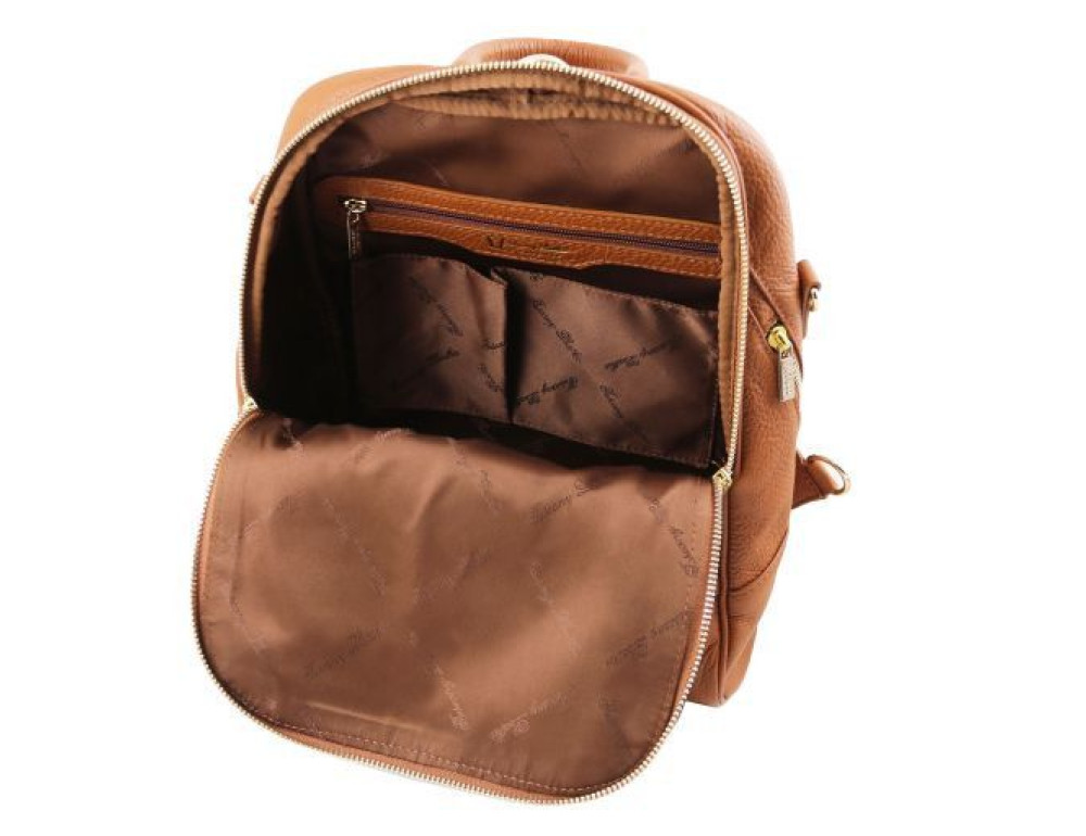 Коричневий жіночий італійський рюкзак TL BAG TL141376 COGNAC - Фотографія № 4