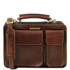Шкіряна сумка портфель Tuscany Leather TL141270 Brown - Фотографія № 100