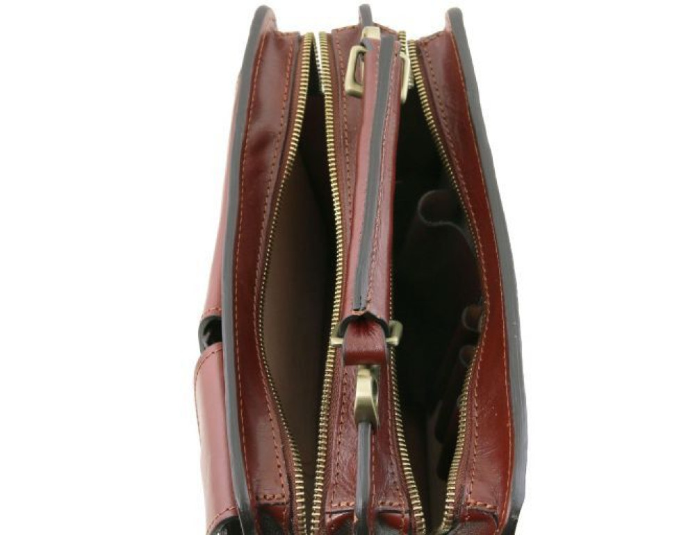 Шкіряна сумка портфель Tuscany Leather TL141270 Brown - Фотографія № 5