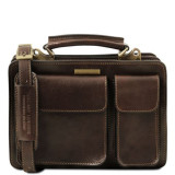 Шкіряна сумка портфель Tuscany Leather TL141270 Dark Brown