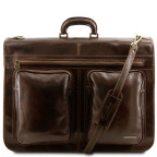 Шкіряний дорожній портплед Tuscany Leather TAHITI TL3030 Dark Brown - Фотографія № 100