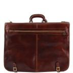 Шкіряний дорожній портплед Tuscany Leather TAHITI TL3030 Dark Brown - Фотографія № 102