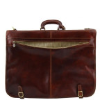 Шкіряний дорожній портплед Tuscany Leather TAHITI TL3030 Dark Brown - Фотографія № 103