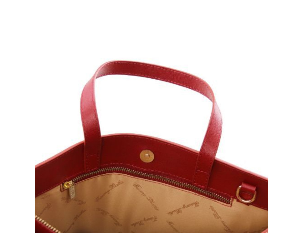 Червоний бізнес-портфель жіночий Tuscany Leather Palermo tl141369 Red - Фотографія № 2