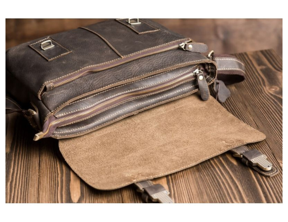 Чоловіча шкіряна сумка через плече Tidin Bag G8850 - Фотографія № 8